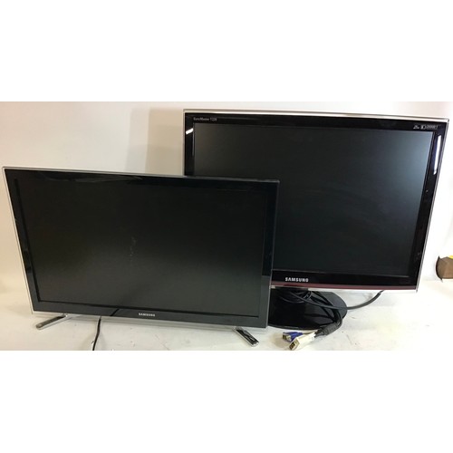 106 - Here we have a Sony KDL 26S5500 lcd TV - Samsung UE22H5600 TV and Samsung Pc monitor Sync Master T22... 