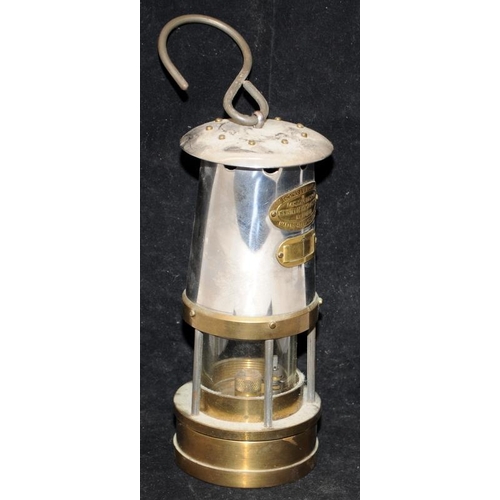 130 - Thomas and Williams ltd Cambrian type no Miners safety lamp, with Ministry of Power type approval no... 