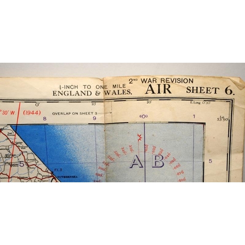 194 - Good quantity of Air Ministry WWII and later flight ordinance survey maps of GB and some American Ai... 