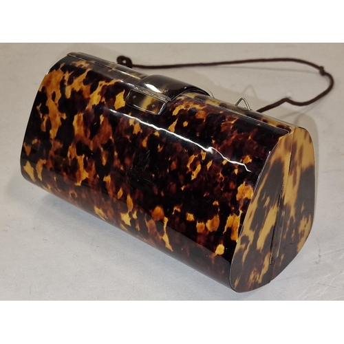 114 - Vintage Tortoise shell ladies clutch bag