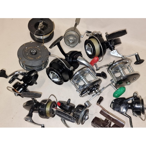 227 - Collection of Fishing reels to include Penn Multipliers and a Young Fly reel