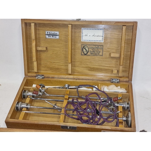 151 - Boxed vintage scientific Doctors equipment a Cystoscope used for Genito urinary inspection together ... 