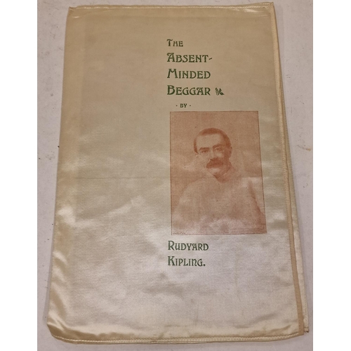 171 - Silk commemorative souvenir of Rudyard Kipling 