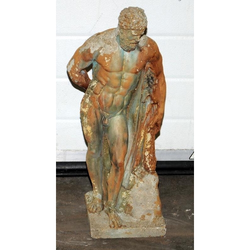 241 - Garden statue of a Greek God 65cm tall