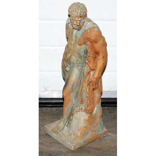 241 - Garden statue of a Greek God 65cm tall