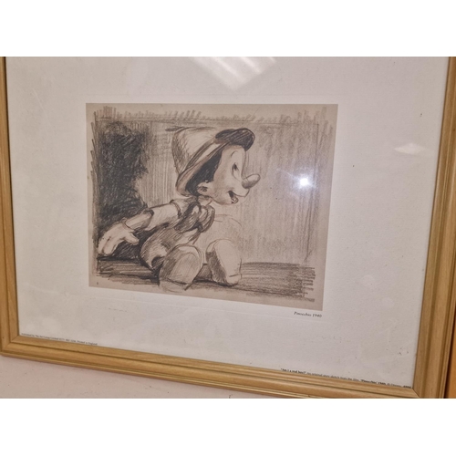 75 - Two Walt Disney framed and glazed prints 