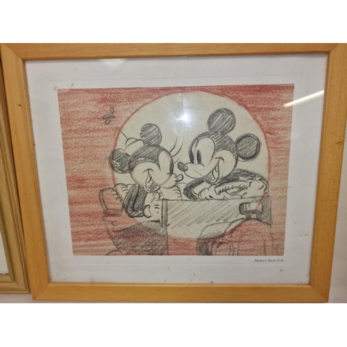 75 - Two Walt Disney framed and glazed prints 