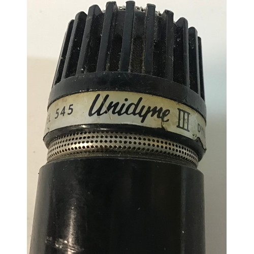 512 - VINTAGE MICROPHONES X 2. Here we have a Share Unidyne 3 model 545 complete with cable and a AKG D112... 