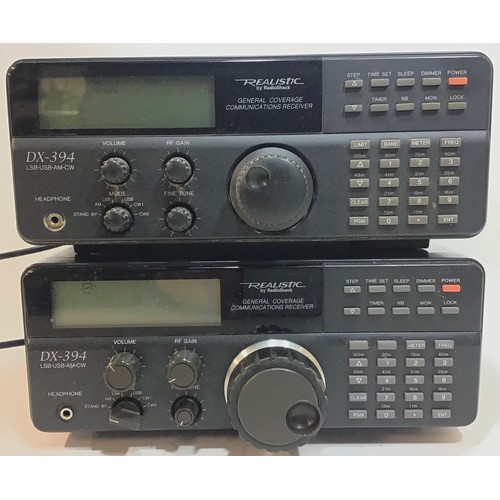 529 - REALISTIC GENERAL COVERAGE COMMUNICATION RECEIVERS X 2. These are model No’s. DX-394 and both power ... 