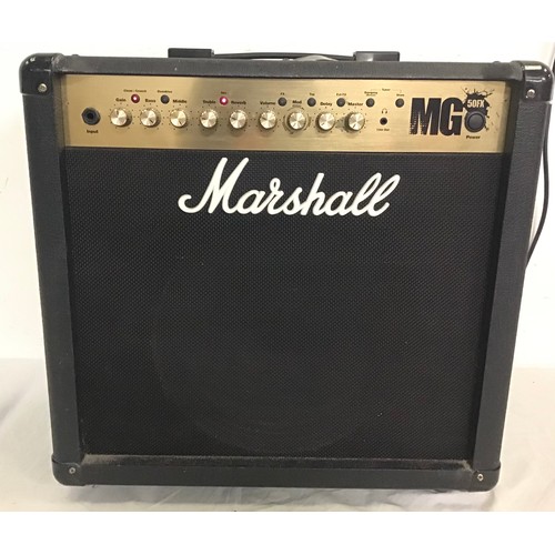 535 - MARSHALL GUITAR AMPLIFIER. This is model No. MG50FX and powers up when plugged in.