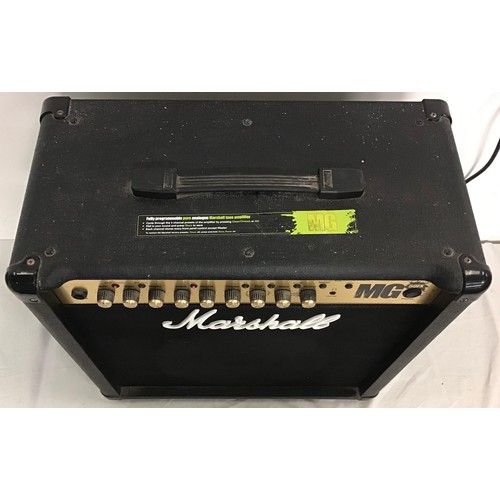 535 - MARSHALL GUITAR AMPLIFIER. This is model No. MG50FX and powers up when plugged in.