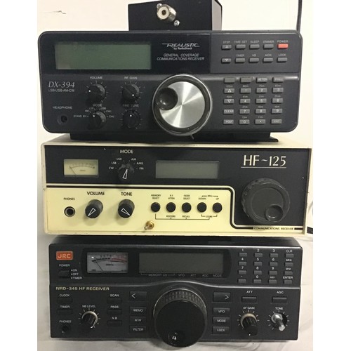 545 - HAM RADIO UNITS X 3. This lot includes a Realistic DX394 Communications Receiver which powers up fol... 