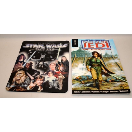 63 - A collection of Star Wars graphic comic strips and pop up books to include Dark Horse, Lucas Publica... 