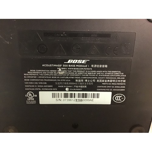 550 - BOSE ACOUSTIMASS 300 BASS MODULE SPEAKER. Untested as no leads.