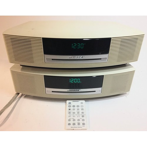 548 - BOSE MUSIC SYSTEMS X 2. Found here complete with one remote control we have these Bose Wave AWRCC6 m... 