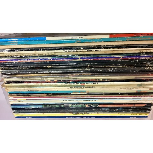 269 - CRATE OF VARIOUS VINYL LP RECORDS. Here we find artists to include - Pretenders - UB40 - Thin Lizzy ... 