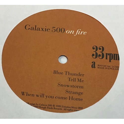 270 - GALAXIE 500 ‘ON FIRE’  ROUGH TRADE VINYL LP. Great first pressing on Rough Trade - Rough 146 from 19... 