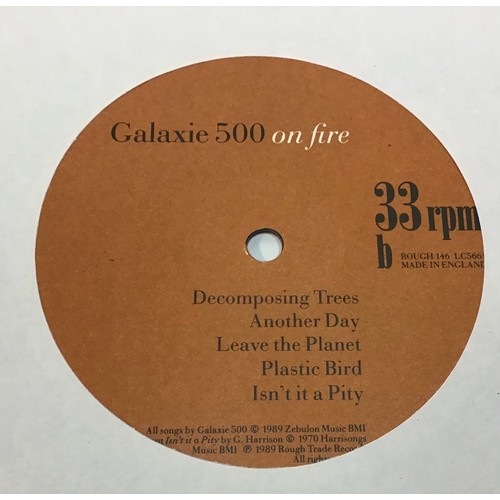 270 - GALAXIE 500 ‘ON FIRE’  ROUGH TRADE VINYL LP. Great first pressing on Rough Trade - Rough 146 from 19... 