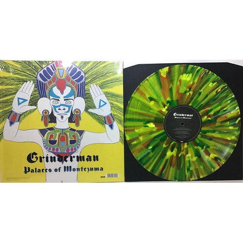 272 - GRINDERMAN COLOURED VINYL LP ‘PALACES OF MONTEZUMA’.Limited edition pressed here on multicoloured vi... 