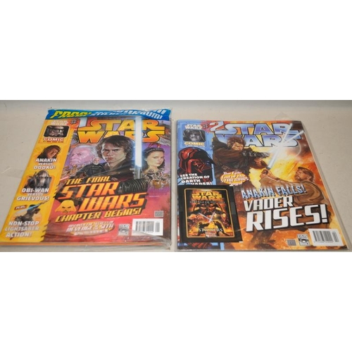 55 - Lucas Comics Star Wars III Revenge Of The Sith comic issue 1 and 2. Both sealed, issue 1 has free Me... 