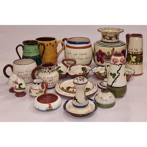 117 - Collection of Devon/Torquay ware pottery (18).