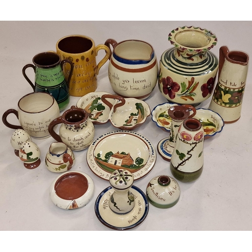 117 - Collection of Devon/Torquay ware pottery (18).