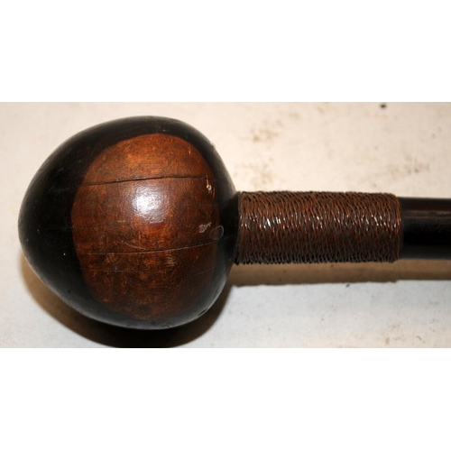 143 - Antique South African Knobkerrie club