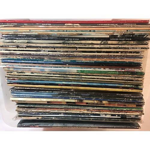 315 - BOX OF ROCK RELATED VINYL LP RECORDS. Contains albums from - Meatloaf - Little Feat - Jefferson Star... 