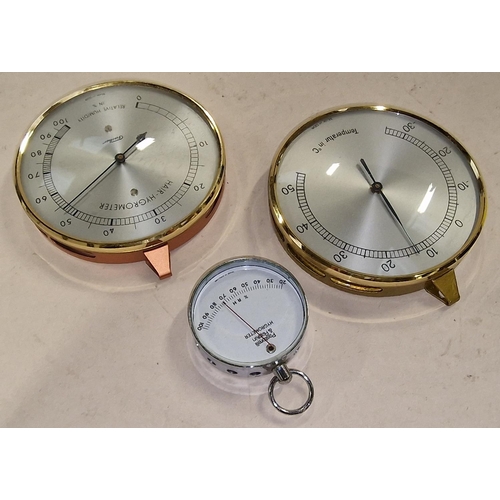 400 - Fischer Hygrometer with Pastorelli & Rapkin Hygrometer and a temperature gauge (3).