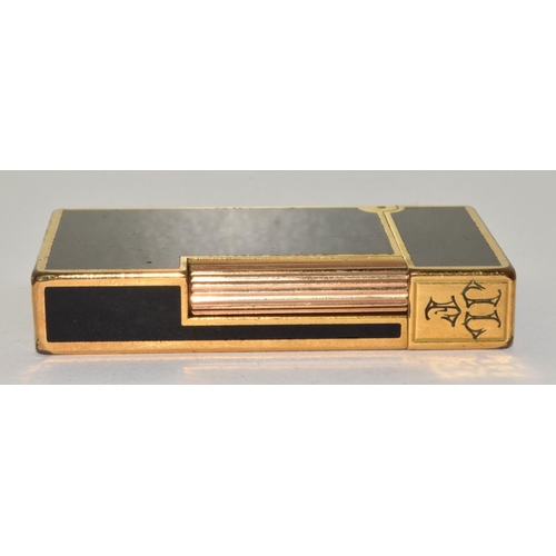 242 - Dupont gilt and jet black lighter