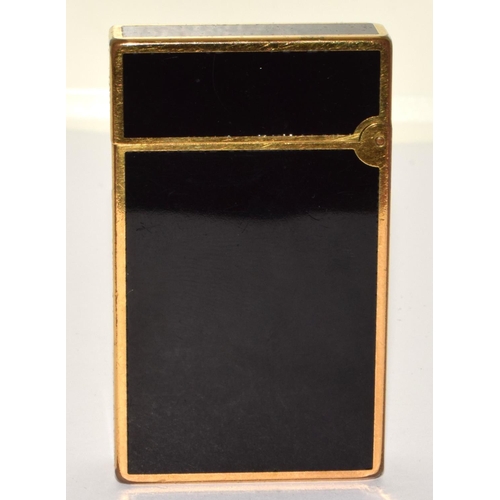 242 - Dupont gilt and jet black lighter