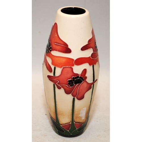 484 - 3 x small Moorcroft tubeline pottery vases.The tallest being 13.5cms