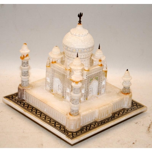 514 - A quantity of Oriental and Middle Eastern collectibles to include model Taj Mahal and a bronze bowl.... 