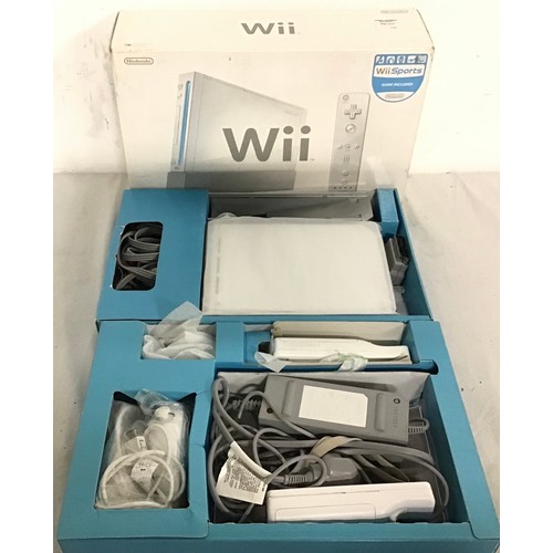 440 - Wii BOXED GAMING CONSOLES. Here we have a set of 3 boxed gaming consoles to include power supplies h... 