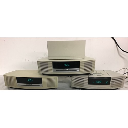 499 - BOSE WAVE SYSTEMS X 3. Here we find 3 Wave Radio / CD units from Bose complete with one DAB adaptor.... 