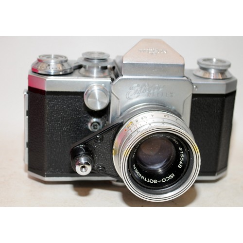 440A - Vintage Wergin Edixa Reflex 35mm camera c/w a Canon Canonet QL17 35mm compact camera. Both with orig... 