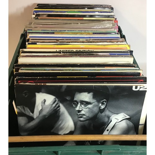 118 - LARGE CRATE OF VARIOUS ROCK /POP RELATED 12” SINGLES. Great selection of extended play hits from the... 