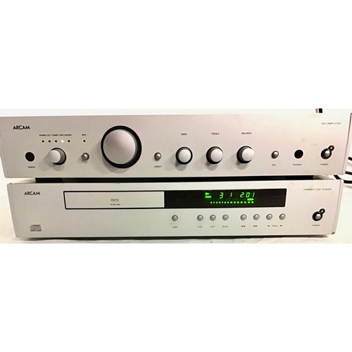 493 - ARCAM HIFI SEPERATES X 2. In this lot we have a CD 72 compact disc player along with an Amplifier No... 