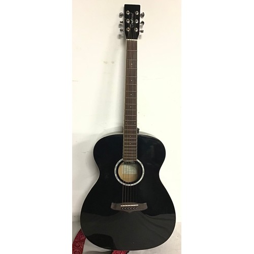 428 - TANGLEWOOD LIBERTY ACOUSTIC GUITAR. This is model TLFBK and is a 6 string acoustic in piano black fi... 