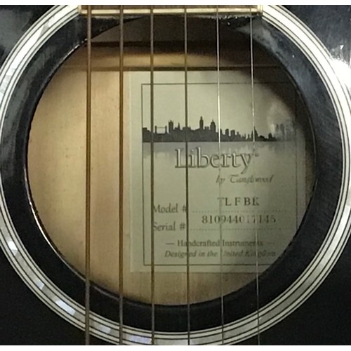 428 - TANGLEWOOD LIBERTY ACOUSTIC GUITAR. This is model TLFBK and is a 6 string acoustic in piano black fi... 