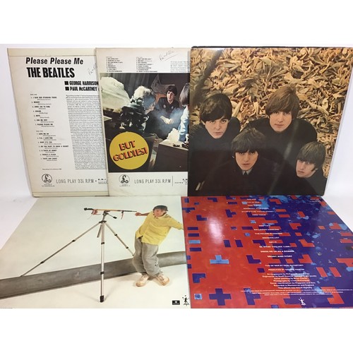 117 - BEATLES RELATED VINYL LP RECORDS X 5. Here we find titles - Please Please Me - Collection Of Oldies ... 