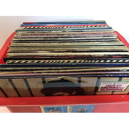 189 - BOX OF VINYL LP RECORDS. To include artists - Elton John - Stevie Wonder - Michael Jackson - Thin Li... 