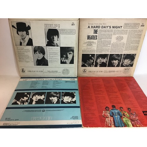 258 - THE BEATLES ALBUMS X 5. UK and Foreign pressings here to include - ‘A Hard Days Night’ on French  Pa... 