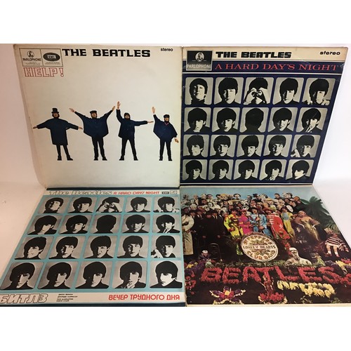 258 - THE BEATLES ALBUMS X 5. UK and Foreign pressings here to include - ‘A Hard Days Night’ on French  Pa... 