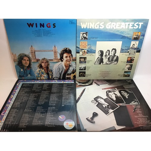 141 - WINGS VINYL LP RECORDS X 4. This selection features titles - London Town (with Poster) - Wings Great... 