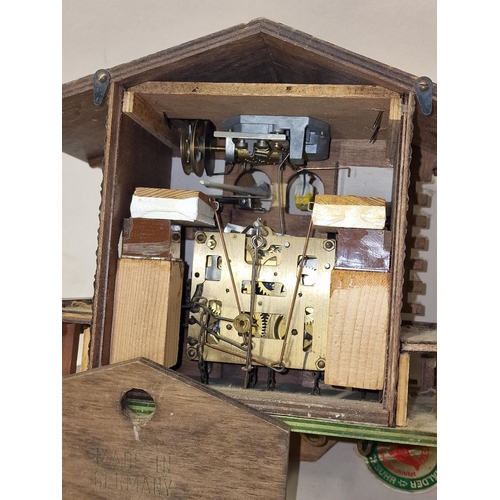 87 - Hubert Hurr Black Forest Swiss style cuckoo clock does require a chain