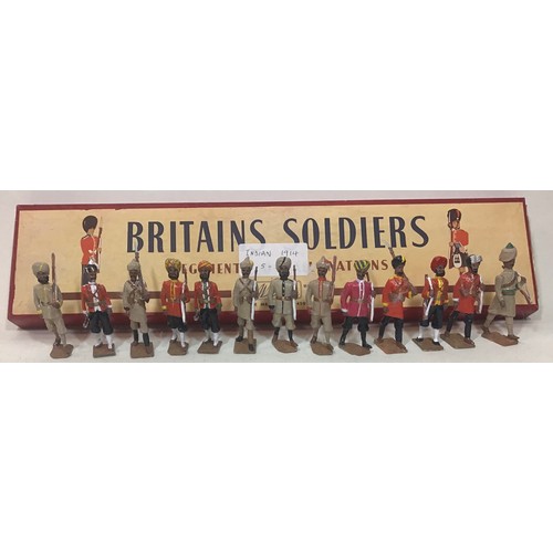 90 - Lead soldiers Indian Regiments 1914 to include Sikhs, Punjabis etc (13)