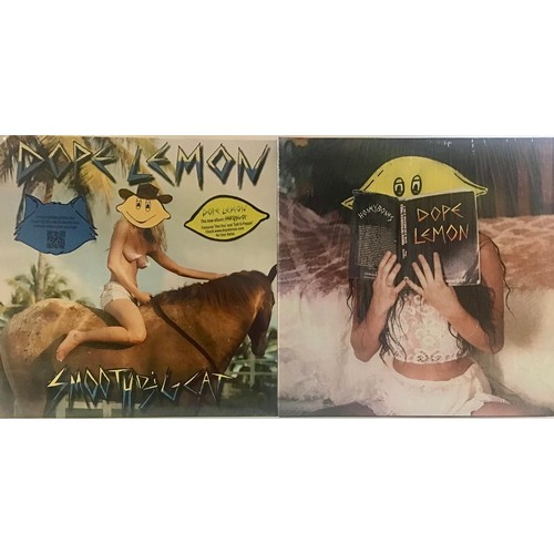 228 - DOPE LEMON VINYL LP RECORDS X 2. Records here include a factory sealed copy of ‘Smooth Big Cat’ alon... 