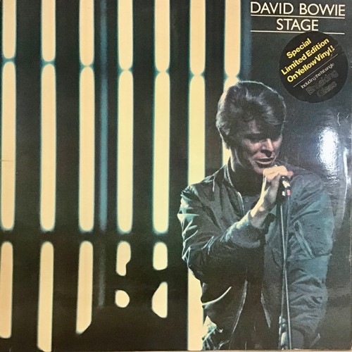 126 - DAVID BOWIE - STAGE - 1ST PRESS DOUBLE VINYL LP. Pressed on RCA Orange label in Yellow coloured viny... 