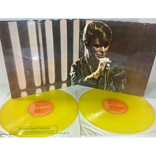 126 - DAVID BOWIE - STAGE - 1ST PRESS DOUBLE VINYL LP. Pressed on RCA Orange label in Yellow coloured viny... 